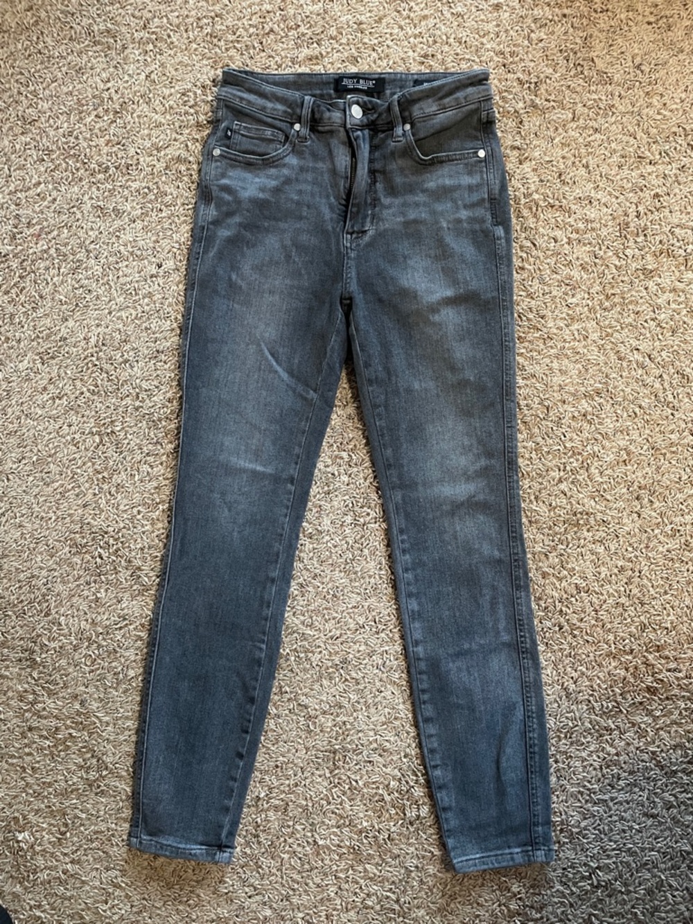 Judy Blue Charcoal Gray High-Rise Skinny Jeans size 7/28